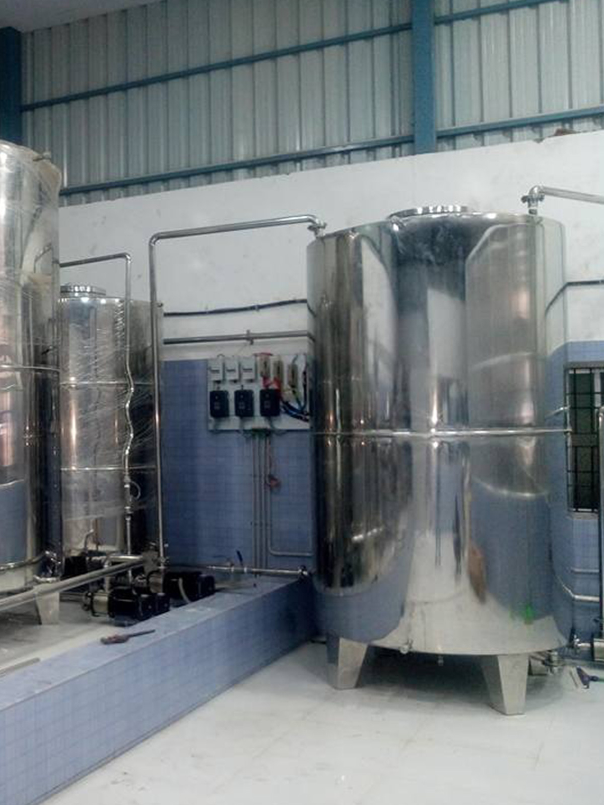 Stainless Storage Vessels Room